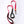 Canny Lead in red for small dogs and puppies with brushed steel clip. Neoprene handle & grip.