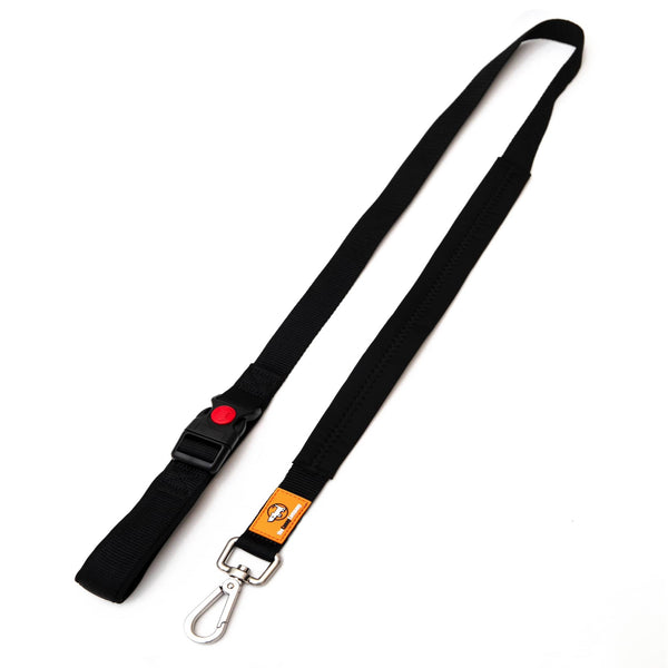Canny Connect Lead in black for medium to large dogs. With lockable buckle on handle and brushed steel clip.