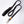 Canny Connect Lead in black for small dogs and puppies. With lockable buckle on handle and brushed steel clip.