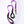 Canny Lead in purple for small dogs and puppies with brushed steel clip. Neoprene handle & grip.