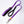 Canny Connect Lead in purple for small dogs and puppies. With lockable buckle on handle and brushed steel clip.