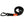 Black Canny waterproof and odourless lead coiled neatly, with orange logo tag and black locking carabiner clip.
